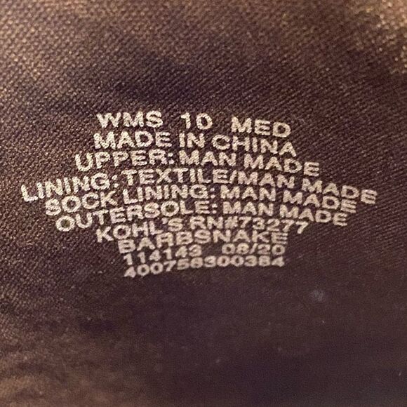 SO Faux Leather Ankle Boots Snakeskin Print Style Barb Womens Size 10 - Picture 8 of 8